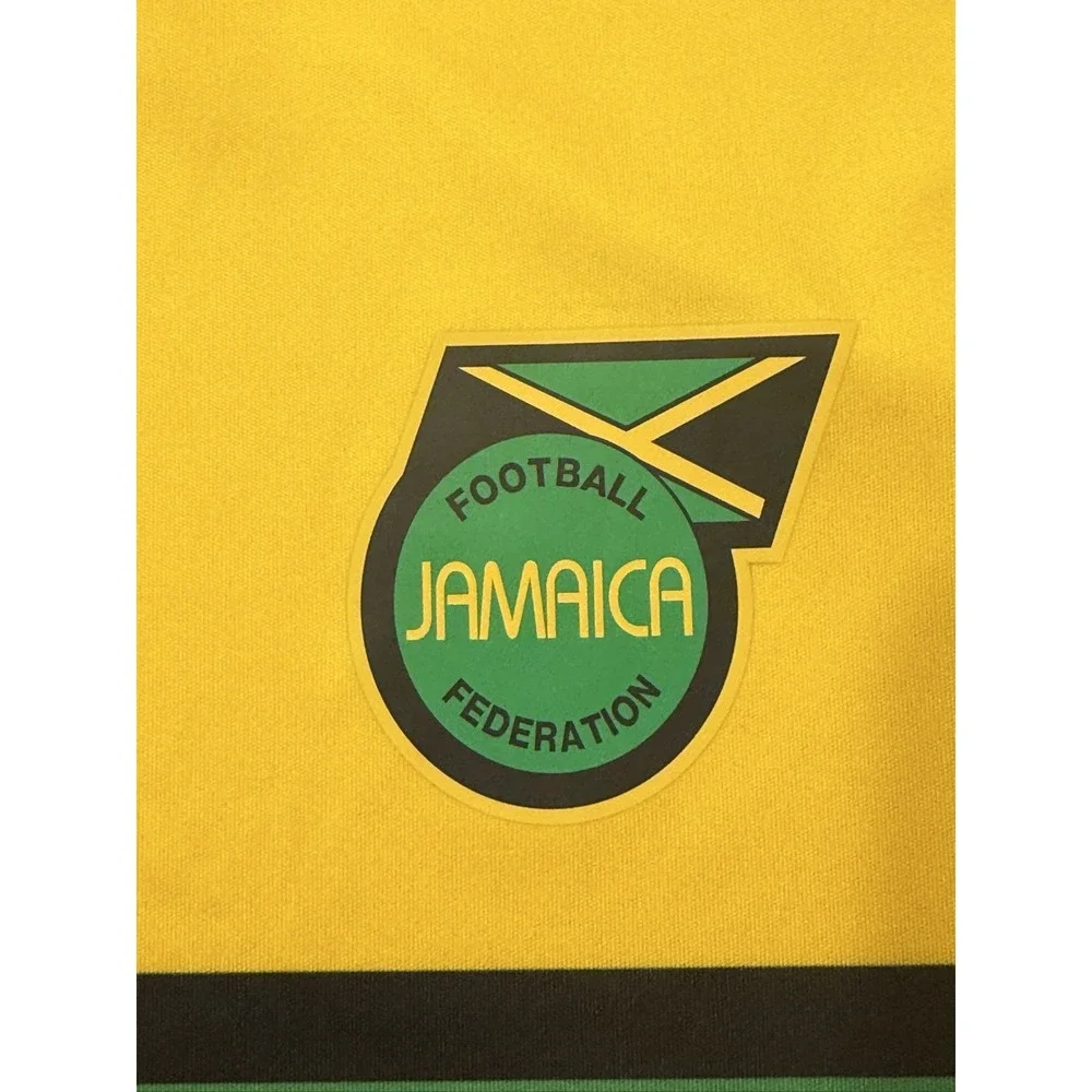 adidas Jamaica JFF Bob Marley Soccer Jersey KB3386 Mens M Yellow Slim Fit NEW